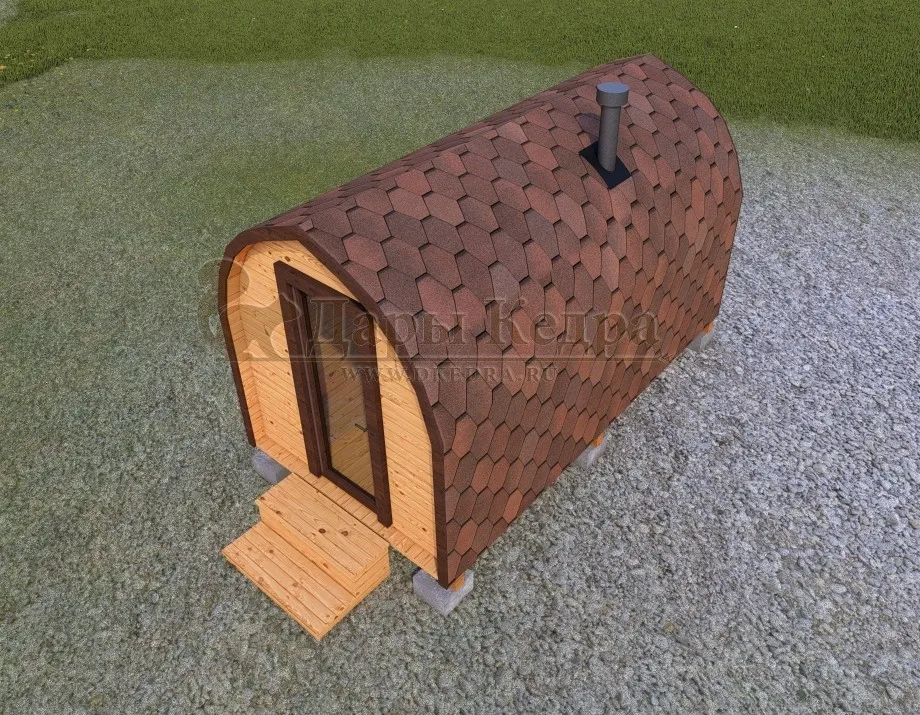 Баня «Викинг» из кедра 4х2,2 метра