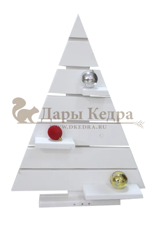 Новогодняя деревянная ёлка с полочками