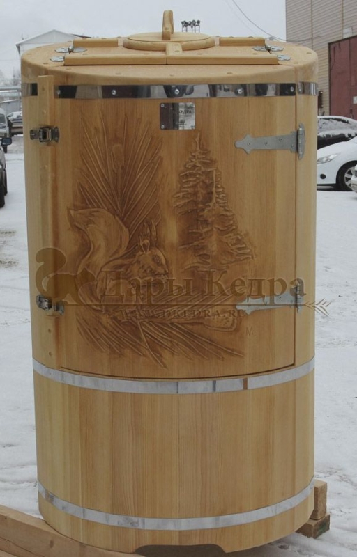 Кедровая бочка (фитобочка) «Сибирская белка»
